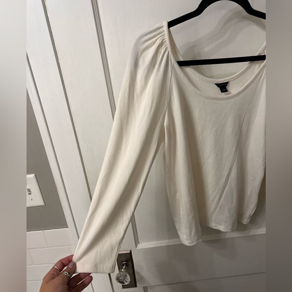 Ann Taylor Ribbed Shirt - Picture 2 of 5